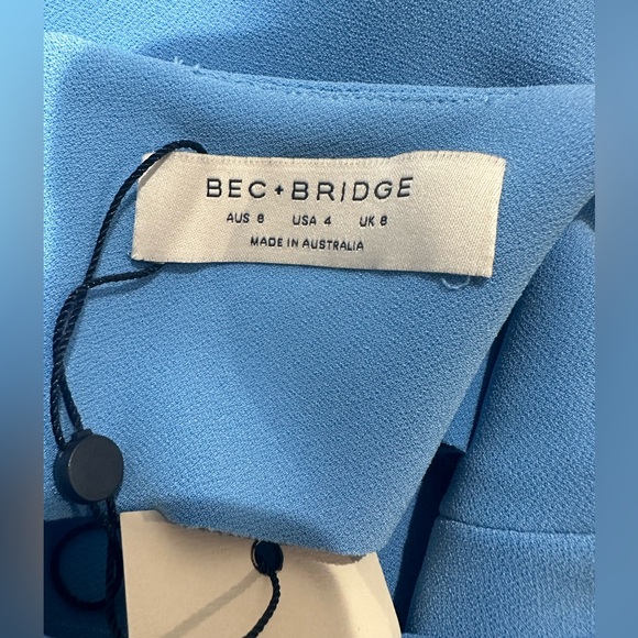 Bec & Bridge Iris Mini Dress - Malibu Blue - Picture 4 of 4